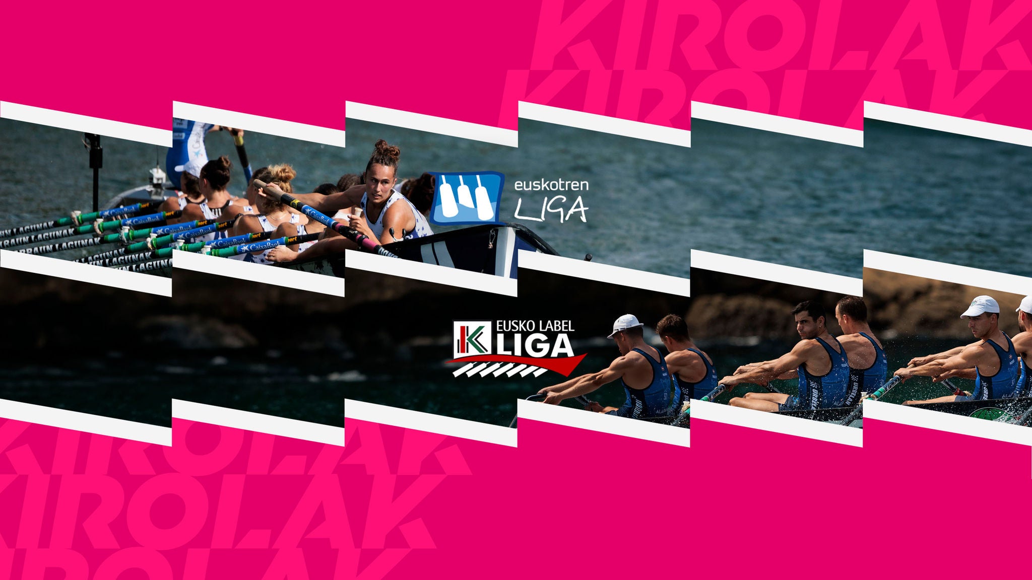 Imagen para anunciar los streamings de las ligas Euskotren y Eusko Label