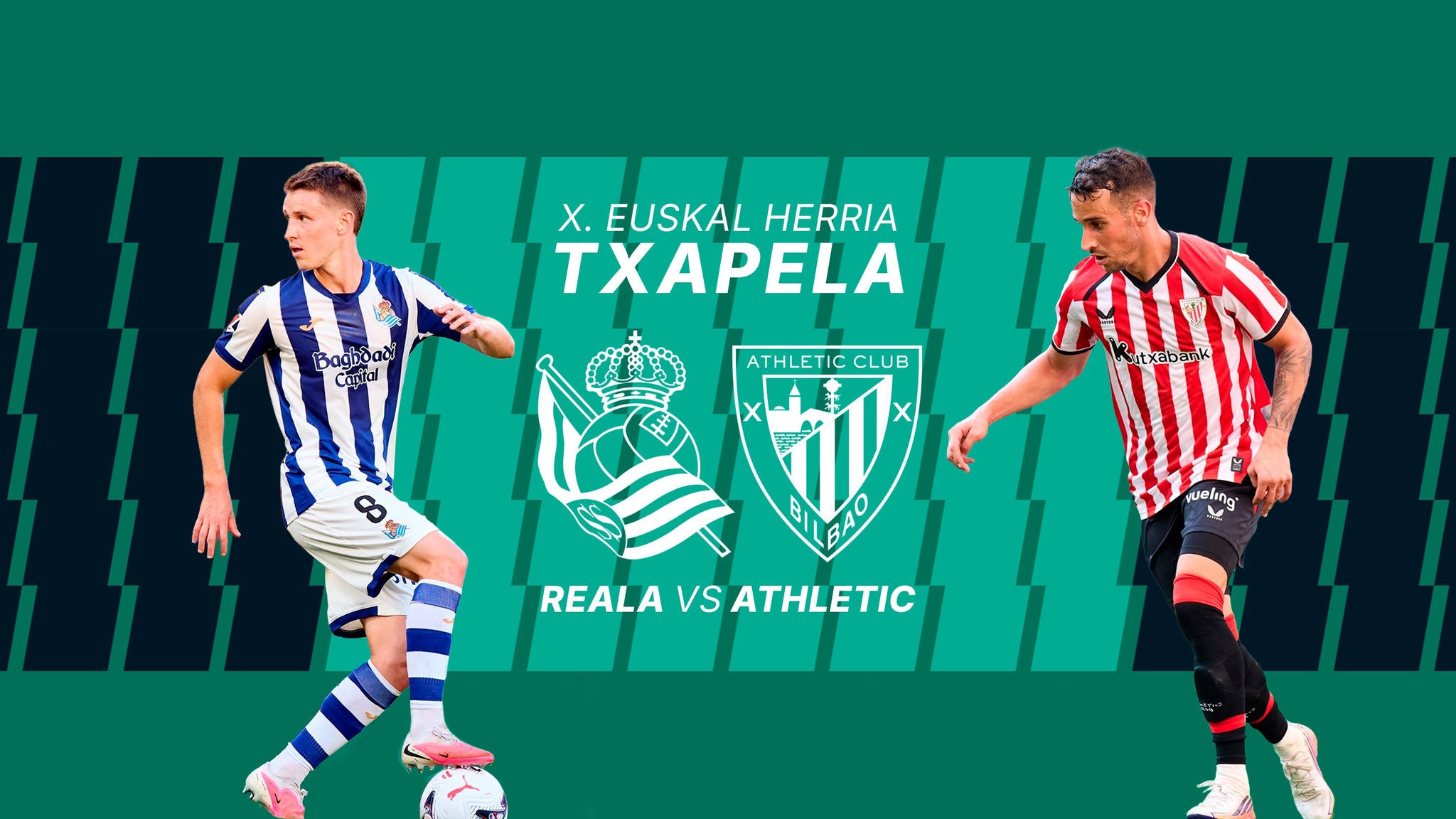 EH Txapelako finala: Reala vs Athletic partidaren streaminga iragartzeko irudia