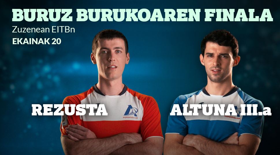 Rezusta-Altuna, zuzenean, ETB1en eta eitb.eus-en